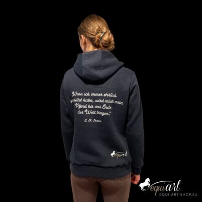 equi-art Hoddie blau - hinten