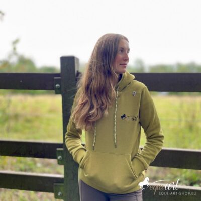 equi-art Hoddie grün - Draußen