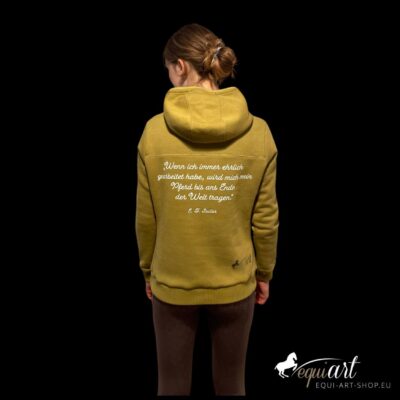 equi-art Hoddie grün -Rücken