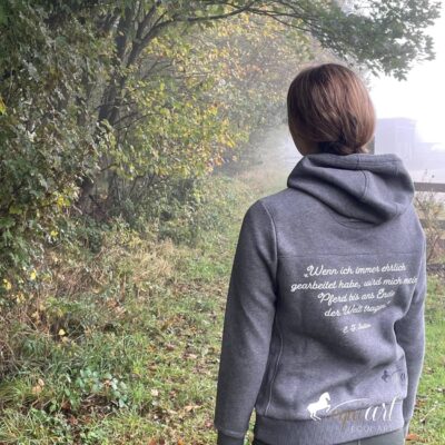 Equi-art Hoddie Grau-draußen