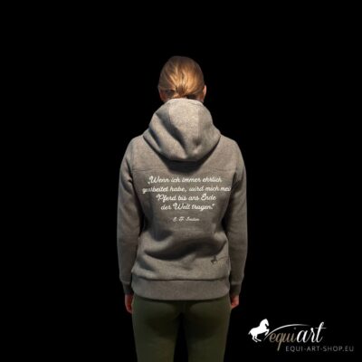 Equi-art Hoddie Grau- hinten