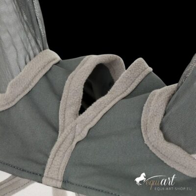 LeMieux Fliegenmaske Armour Grau Ohrenbereich