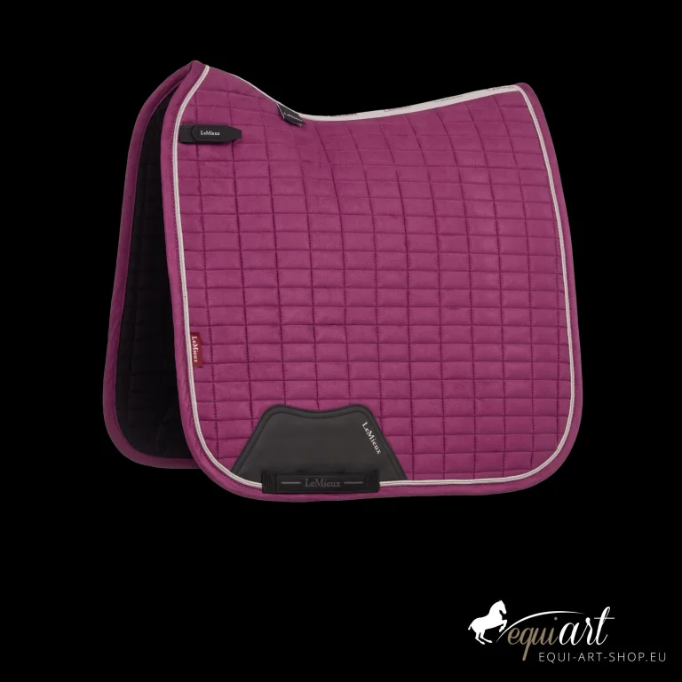 LeMieux Dressurschabracke Wildleder Blackberry
