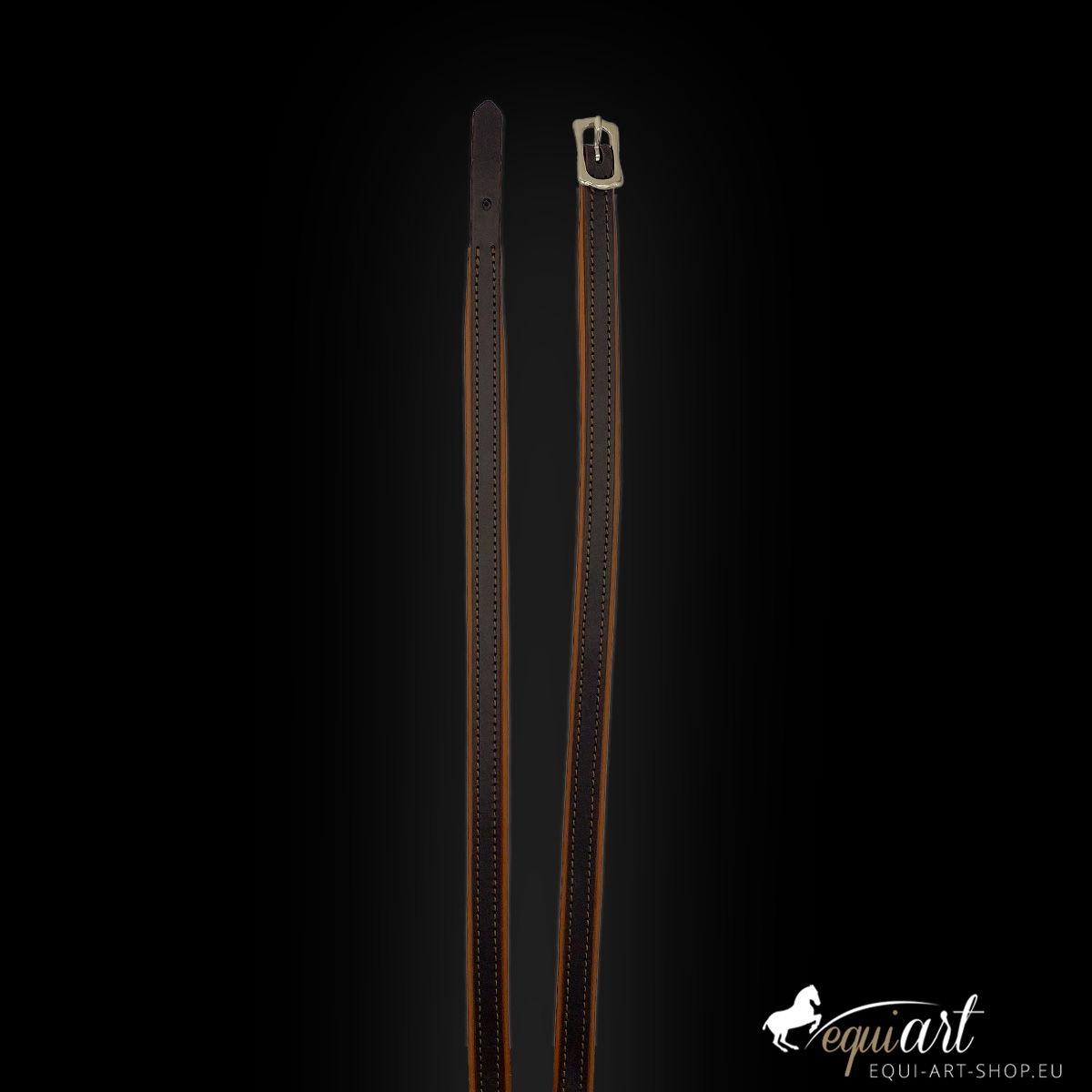 Lederzügel Soft Feel - African , Cognac , Silber