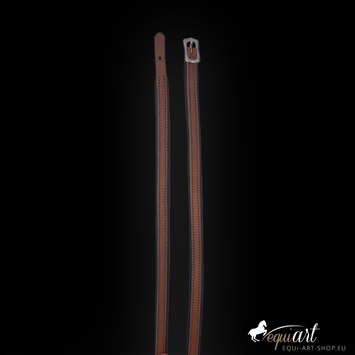Lederzügel Soft Feel - Chestnut , Braun , Silber